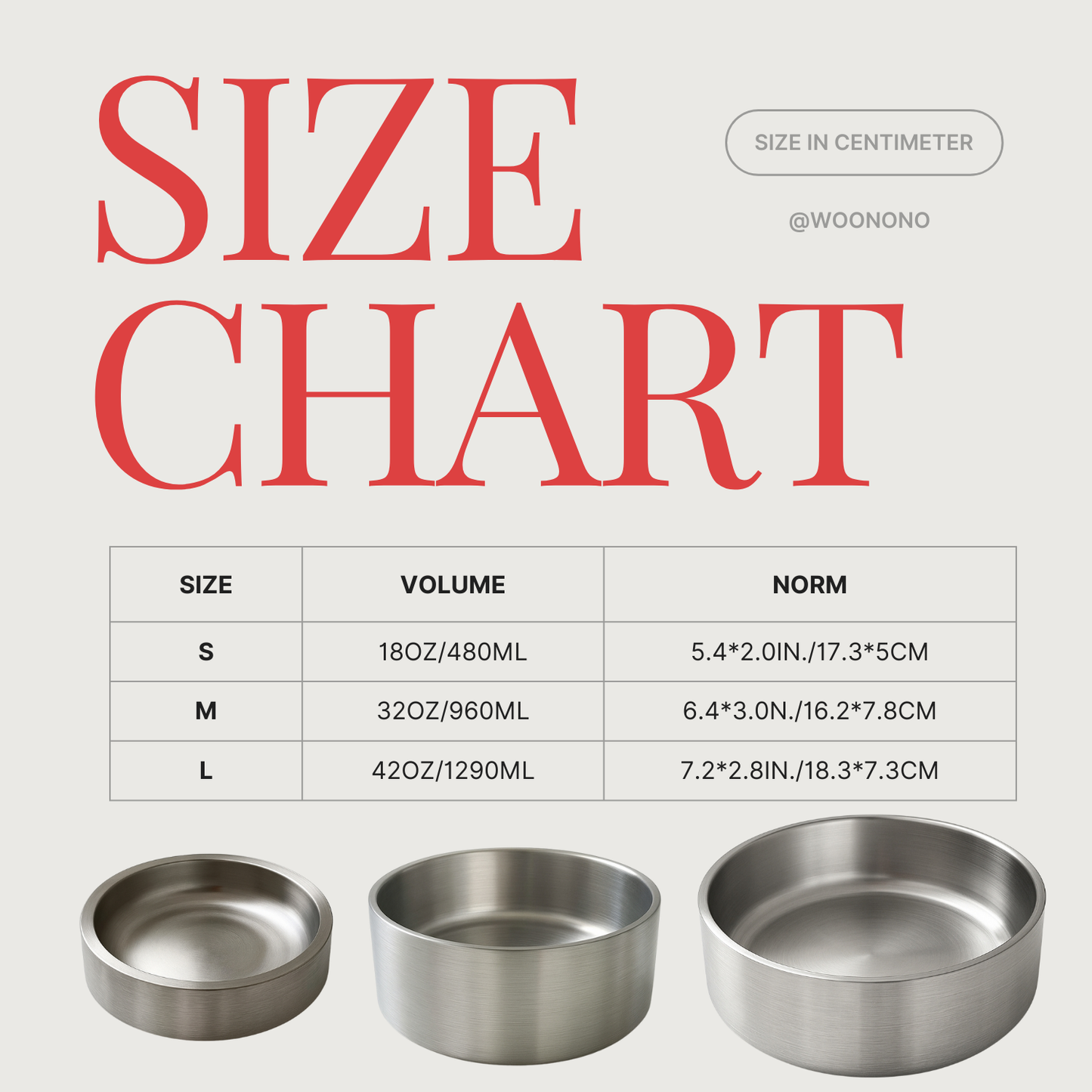 Stainless Steel Double Wall Insulated Dog Bowl ,18OZ/32OZ/42OZ,Stainless steel original color