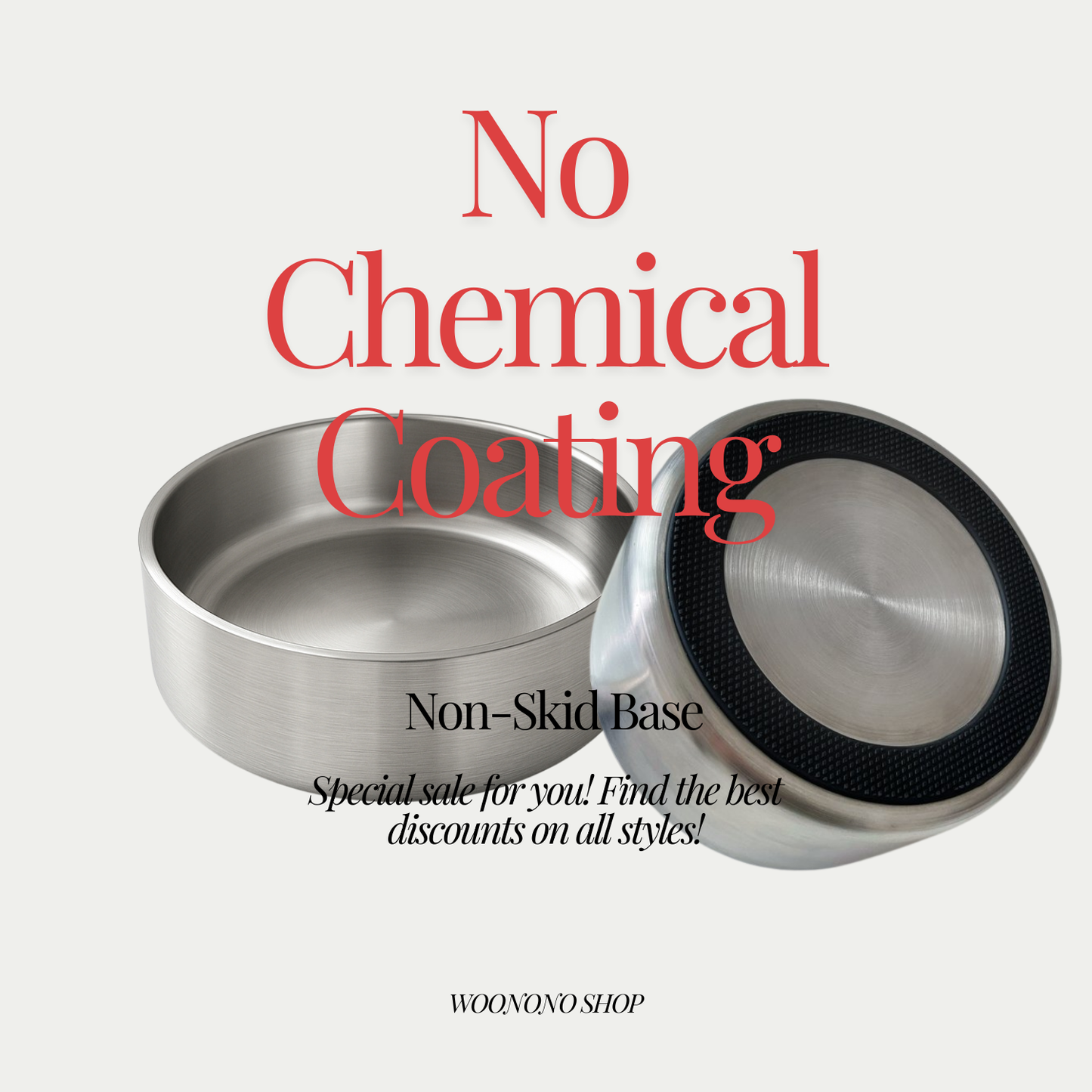 Stainless Steel Double Wall Insulated Dog Bowl ,18OZ/32OZ/42OZ,Stainless steel original color