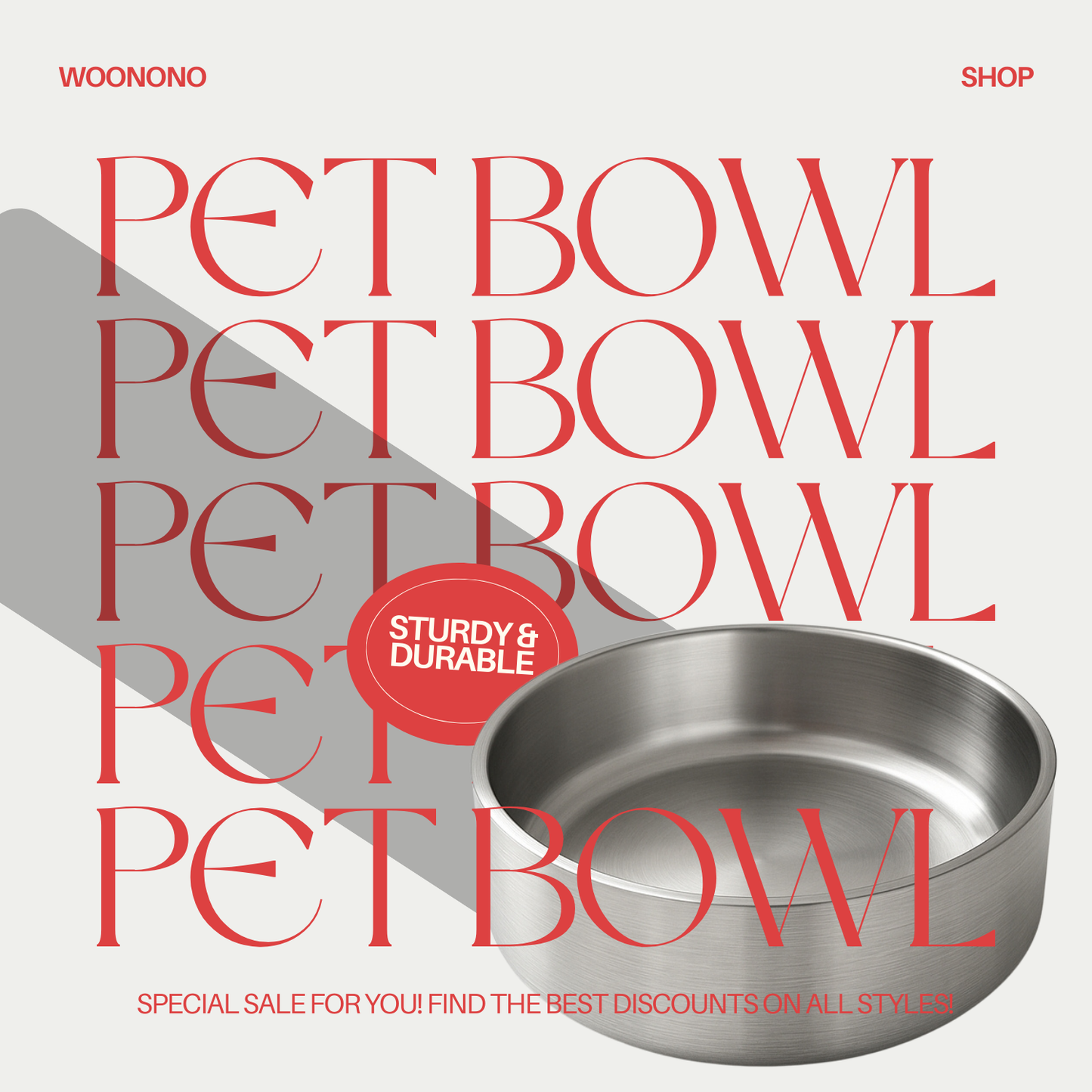 Stainless Steel Double Wall Insulated Dog Bowl ,18OZ/32OZ/42OZ,Stainless steel original color