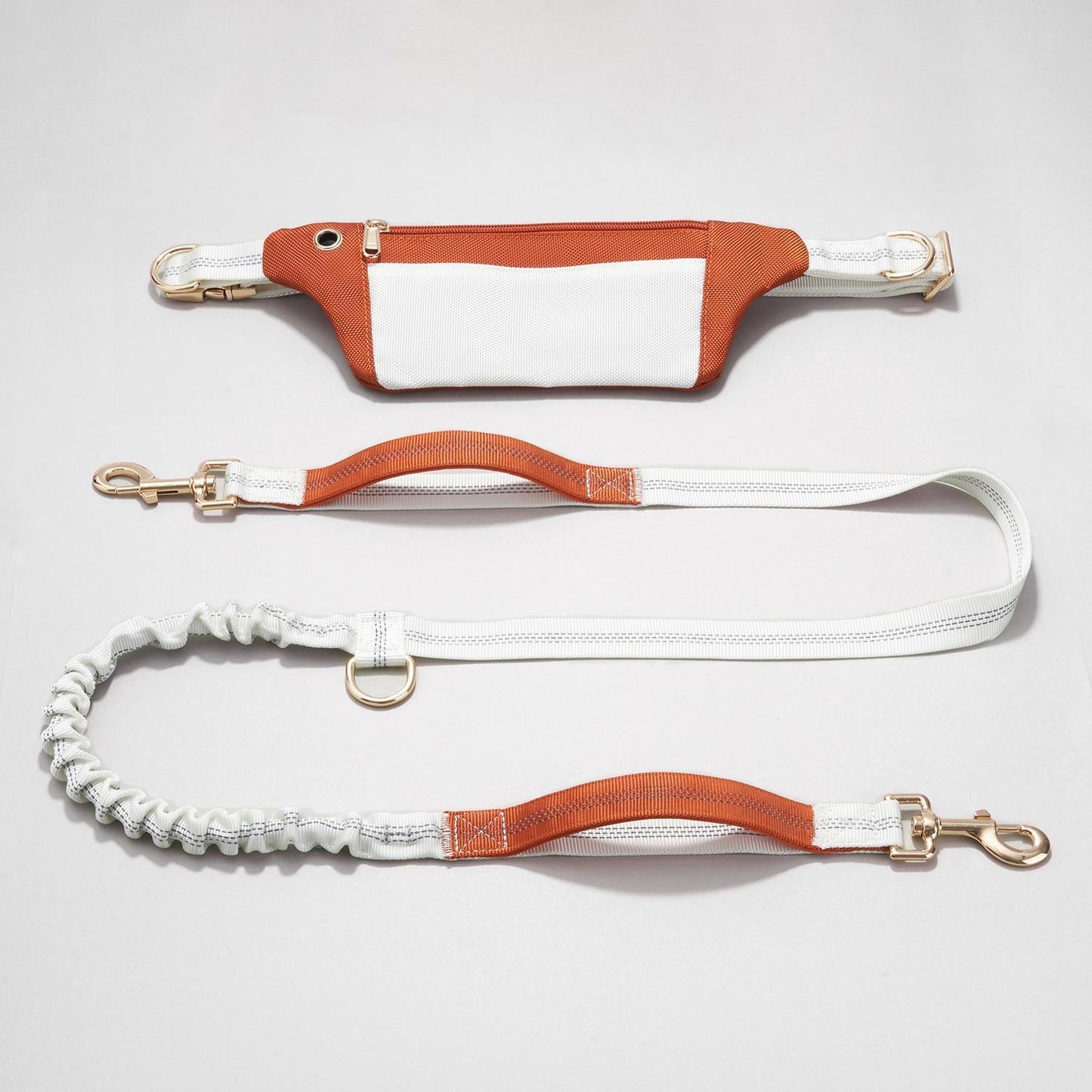 FreeJoy | Hands Free Dog Leash and BeltBag | Burnt Orange and Almond