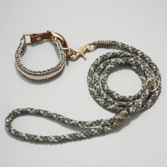 Gochill 2 | Dog Collar and Leash | 11.4-13.4“ | Nordic Forest